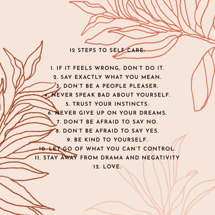 12 steps to self care guide #selfcare #selflove